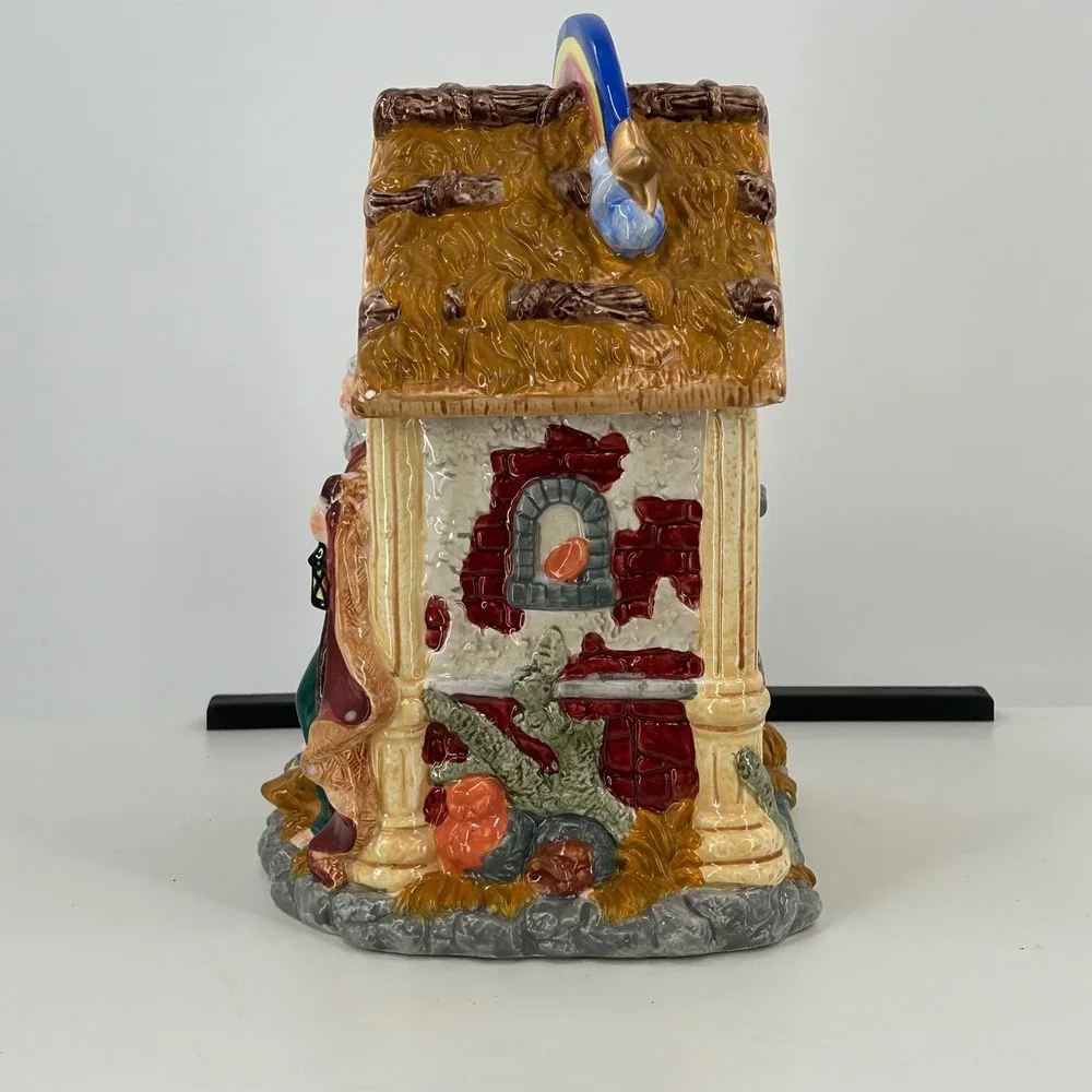 Mercuries Nativity Scene Ceramic Cookie Jar Christmas Holiday Decor Rainbow Star